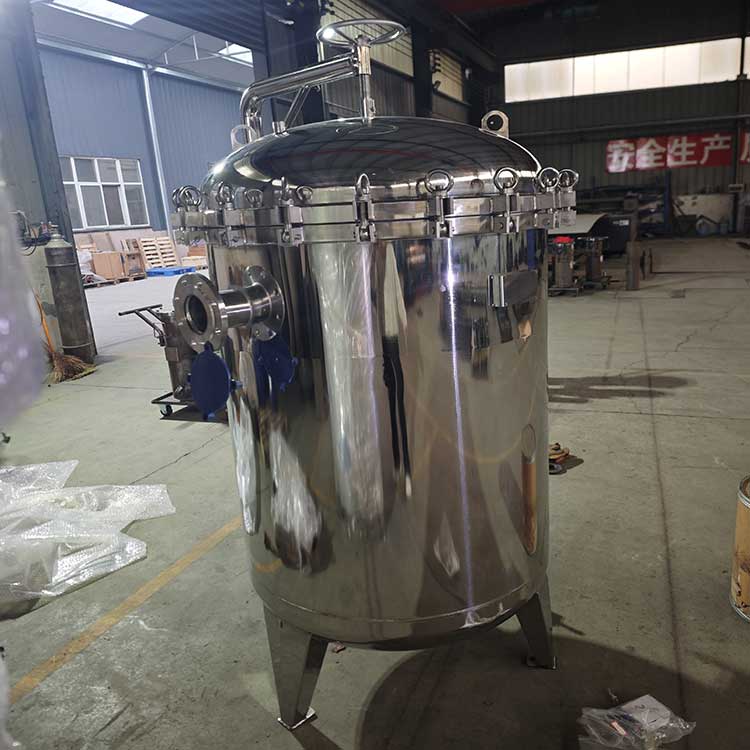 華豫供應304不銹鋼材質DN80袋式過濾器0.6MPa
